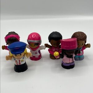 Fisher Price Little People Barbie Lot Of 6 Figures